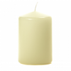 3x4 Ivory Pillar Candles Unscented