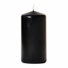 3x6 Black Pillar Candles Unscented