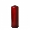 3x9 Burgundy Pillar Candles Unscented