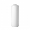 3x9 White Pillar Candles Unscented