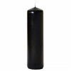 3x11 Black Pillar Candles Unscented