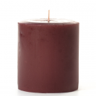 Leather Pipe and Woods 3x3 Pillar Candles