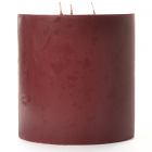Leather Pipe and Woods 6x6 Pillar Candles