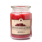 26 oz Strawberries and Cream Jar Candles
