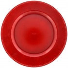 Charger Red Plastic 13 Inch