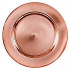 Charger Rose Gold Plastic 13 Inch