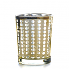 Metallic Gold Dotted Votive Cup