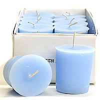 Baby Powder Blue Votive Candles