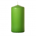 3x6 Lime Green Pillar Candles Unscented