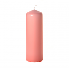 3x9 Pink Pillar Candles Unscented
