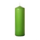 3x9 Lime Green Pillar Candles Unscented