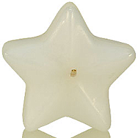 Star Floating Candles Medium White