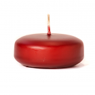 Burgundy Floating Candles Small Disk