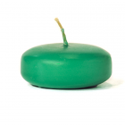 Forest Green Floating Candles Small Disk