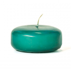 Hunter Green Floating Candles Small Disk
