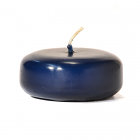 Navy Floating Candles Small Disk