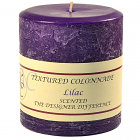 Textured 4x4 Lilac Pillar Candles