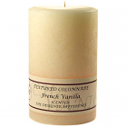 Textured 4x6 French Vanilla Pillar Candles