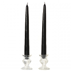 Unscented 10 Inch Black Tapers Pair