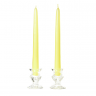 Unscented 10 Inch Pale Yellow Tapers Pair