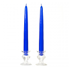 Unscented 10 Inch Royal Blue Tapers Pair