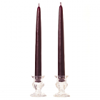 Unscented 12 Inch Plum Tapers Pair