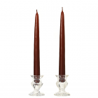 Unscented 15 Inch Brown Tapers Pair