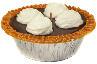 Chocolate Pudding Pie Candles 5 Inch