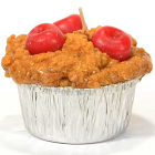 Muffin Shaped Candle Cherry