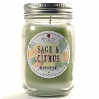 Pint Mason Jar Candle Sage and Citrus