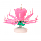 Musical Flower Birthday Candles Pink